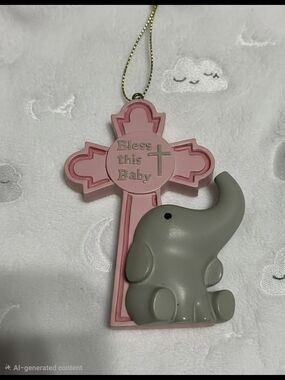 Bless This Baby Crib Medallion Or Ornament
